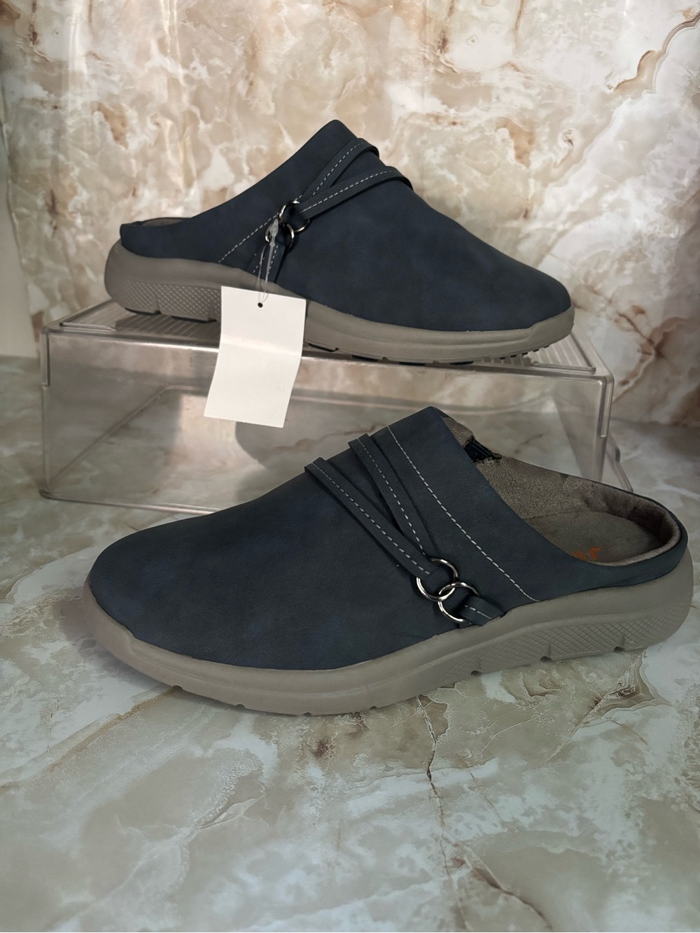 Women’s Casual Navy Slip-On Mules
